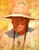 Howard Terpning, Northern Blackfeet, Oil on canvas