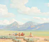 Oscar E. Berninghaus, Taos Valley Indian Riders – The Gathering