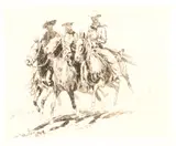 Edward Borein, Going to Town, No. 1, etching on paper