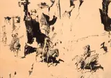 Four Indian Riders by Edward Borein, 1914, ink on paper, sold Jul 2014