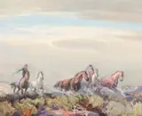 Carl Oscar Borg, Navajo Indian Vilda Hastar Nevada
