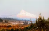 John Fery, Indian Encampment at Mt. Hood, oil on canvas