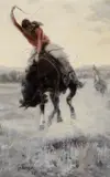 Elling William Gollings, Cowboy on a Bronc