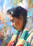 Winter Robe by Martin Grelle, 1999, acrylic on canvas, sold Jul 2014