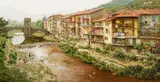 Clark Hulings, Wash Day in the Pyrenees