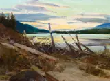 At Dawn by Frank Tenney Johnson, oil on board, sold Jul 2014