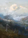 Mount McKinley by Sydney Laurence, 1928, oil on canvas, sold Jul 2014
