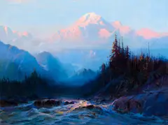 Sydney Laurence, Mt. McKinley Above the Tokosheetna, 1925, oil on canvas
