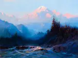 Sydney Laurence, Mt. McKinley Above the Tokosheetna, 1925, oil on canvas