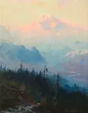 Mt. McKinley at Twilight by Sydney Laurence, oil on canvas, sold Jul 2014