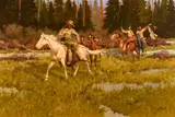 R. F. Morgan, The Hostile Takeover, 1995, oil on canvas
