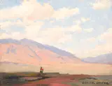 Desert Sentinel by Edgar Alwin Payne, oil on canvas laid on board, sold Jul 2014