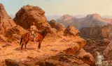 Henry Raschen, Geronimo, oil on canvas