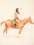 Frederic Remington, A Bunch of Buckskins, chromolithographs on paper