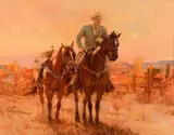 Howard Rogers, Working Out the Kinks, oil on canvas