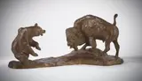 The Bluffers by Charles Marion Russell, bronze, sold Jul 2014