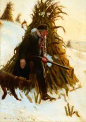 Frank Stick, Old Pals, oil on canvas