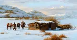 Howard Terpning, Too Many Snows, 1985, oil on canvas