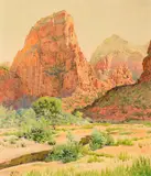 Gunnar Widforss, Bright Angel Landing, Zion National Park