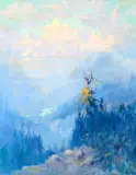 Arctic Ridge by Eustace Paul Ziegler, 1922, oil on canvas, sold Jul 2014
