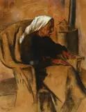 Kenneth Miller Adams, Elder Woman, Taos