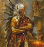 William Ahrendt, Little Horse, Chief of the Oglala Sioux, 2013, oil on canvas