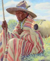 Henry Balink, Chief Trout, Pueblo Indian, oil on canvas