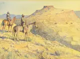 Flat Top Riders by Edward Borein, Watercolor, sold Jul 2013