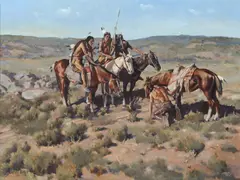 James Boren, Enemy Trail Hunter, 1972, oil on canvas