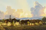 Tim Cox, His Own Heaven, 1996, oil on board