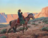 Navajo Mother by Maynard Dixon, 1945, oil on canvas laid on board, sold Jul 2013