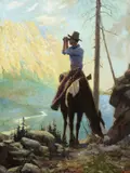 William Harnden Foster, Across the Canyon, 1930, oil on canvas