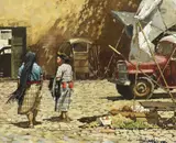 Clark Hulings, Windy Market Day