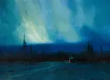 The Northern Lights by Sydney Laurence, oil on canvas, sold Jul 2013