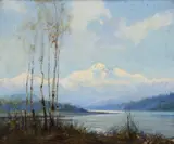 Mt. McKinley from the Susitna River by Sydney Laurence, oil on canvas, sold Jul 2013