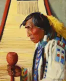 Kathryn W. Leighton, Calf Tail, Blackfeet Indian, Montana