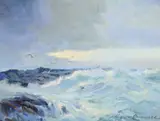 Sydney Laurence, Seascape with Gulls