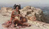 Buck McCain, Hopi Pottery Maiden, 1982, oil on canvas