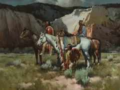 Gary Niblett, Before the Night Raid, oil on canvas