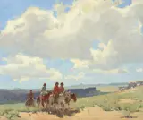 Land of the Navajo by Edgar Alwin Payne, oil on canvas, sold Jul 2013