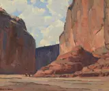 Canyon de Chelly by Edgar Alwin Payne, oil on canvas, sold Jul 2013