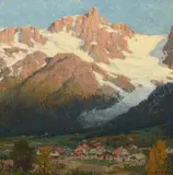 Peaks of Argentière by Edgar Alwin Payne, oil on canvas, sold Jul 2013