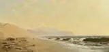 Cleveland Rockwell, Beach and Tillamook Head, 1887, oil on canvas