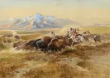 Charles Marion Russell, Buffalo Hunt #27