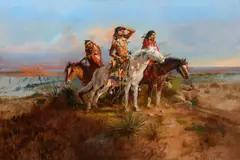 Charles Marion Russell, The Scouting Party, oil on canvas