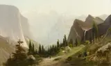 Frederick Schafer, Yosemite, oil on canvas