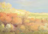 Joseph Henry Sharp, Sage Country, oil on canvasboard