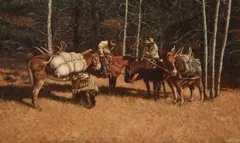 A Break in the Trail by Craig Tennant, oil on canvas, sold Jul 2013