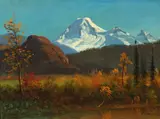 Albert Bierstadt, Mt. Baker from the Fraser River