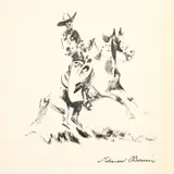 Edward Borein, The Pinto Horse (book with drawing), brush & ink on paper